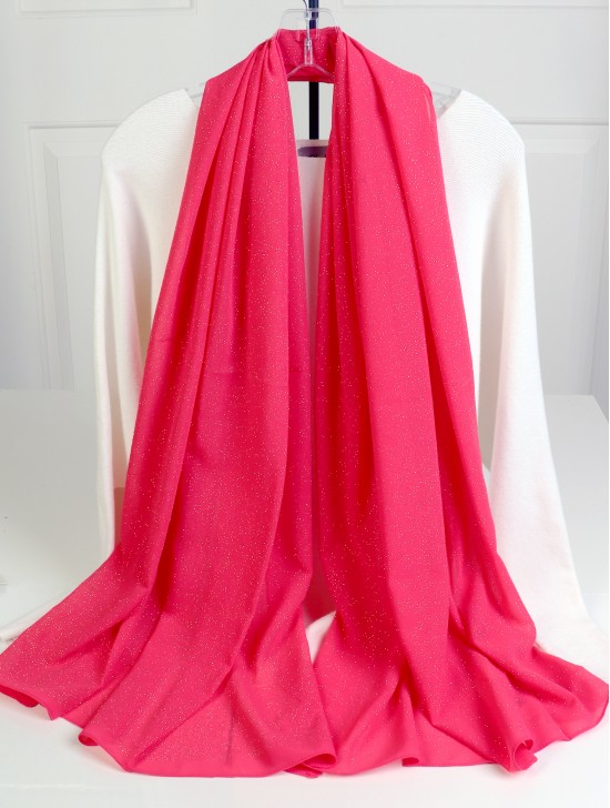 Sparkle Solid Colour Fashion Scarf